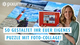 So gestaltet ihr euer eigenes Puzzle mit FotoCollage  Pixum Tutorials [upl. by Burnham]