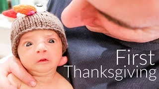 Babys First Thanksgiving  Ballinger Family Thanksgiving Special 2019 [upl. by Ateekahs766]