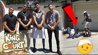 1 V 1 BASKETBALL vs Team Alboe GONE WRONG ft WolfieRaps RyanSwaze ChadWithaJ Deejdesign [upl. by Ajiam906]