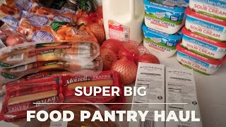 Food Pantry Haul Food Bank Groceries Free Food USDA Boxes [upl. by Fuller306]