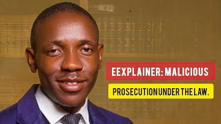 HOW CAN YOU PROVE MALICIOUS PROSECUTION UNDER THE LAW counselfelix criminalcases [upl. by Atinnod]