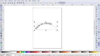 Tuto minute  Inkscape  du texte en courbe 1 [upl. by Anom515]