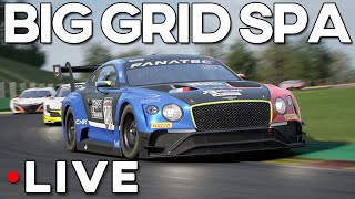 Starting From Pits Big Grid Race at SPA Assetto Corsa Competizione [upl. by Talbot280]