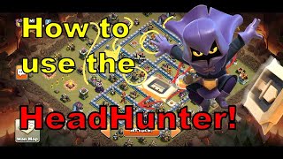 How to use the Headhunter in Clash of Clans [upl. by Olvan]