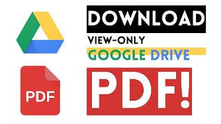 𝗗𝗢𝗪𝗡𝗟𝗢𝗔𝗗 ViewOnly Google Drive PDFs [upl. by Garik]