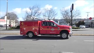 Seattle Fire Battalion 4 responding plus bad footage of spare Ladder 8 responding [upl. by Palla689]