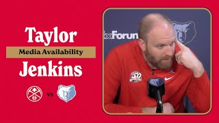 Taylor Jenkins Press Conference  Grizzlies vs Nuggets [upl. by Ettelliw]