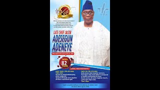 Late Chief Jacob Adesegun Adeneye Aged 82 Years [upl. by Younglove]