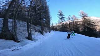 Serre chevalier piste verte Route Aravet [upl. by Nivets]