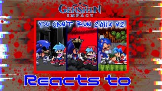 Genshin impact reacts to You Cant Run 2011x Mix V2  NEON1094 [upl. by Ciel]