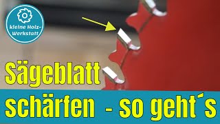 Bernardo SBS 700 Sägeblatt Schärfgerät⎜Kreissägeblatt selber schärfen⎜kleine holzwerkstatt [upl. by Dorman]