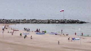 Jarosławiec 2021  plaża Dubaj Polski Dubaj największa sztuczna plaża w Europie [upl. by Nairolf]