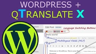 Wielojęzyczna Wtyczka dla Wordpress Qtranslate X [upl. by Ecirual214]