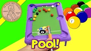 Mini Desk Top Novelty Pool Table Dollar Store Game JaRu Toys [upl. by Michaele]