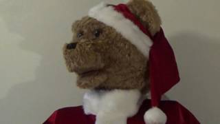 Gemmy Animated LifeSize 5ft Dancing Santa Teddy Bear [upl. by Wiersma]