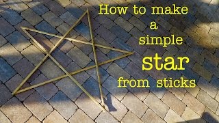 How to Make ● a stick STAR from Scrap Wood [upl. by Nyletac19]