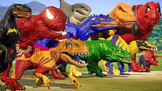 ALL SUPER HERO DINOSAURS SHOWCASE amp TOP 16 Deadliest Dinosaur Battle Royale [upl. by Aizirk]