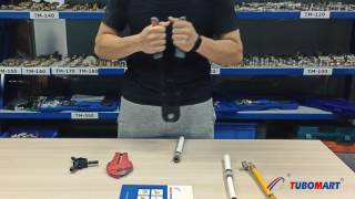 How To Install Pex Press Fittings for PexAlPex Pipes [upl. by Aiynat847]