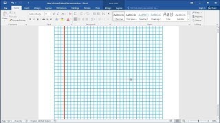 How to Get Graph Paper in Word [upl. by Malita490]