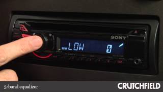 Sony CDXGT270MP CD Receiver Display and Controls Demo  Crutchfield Video [upl. by Ebag]