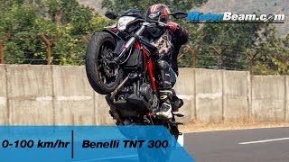 Benelli TNT 300  0100 kmhr amp Exhaust Note  MotorBeam [upl. by Thekla]