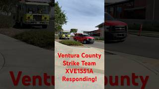 Ventura County Strike Team XVE1551A Responding to the Mountain Fire shorts fire vcfd [upl. by Anaeli]