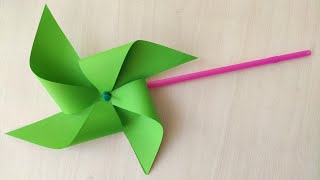 How to Make PAPER WINDMILL [upl. by Enidan]