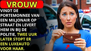 VROUW VINDT DE PORTEMONNEE VAN EEN MILJONAIR OP STRAAT EN GEEFT HET AAN DE POLITIE 2 UUR LATER [upl. by Jeno]