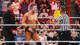 Raw John Cena vs The Miz  WWE Championship Match [upl. by Ruon]