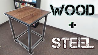 How to Make Wood and Metal Furniture  Simple Welding Project [upl. by Philina]