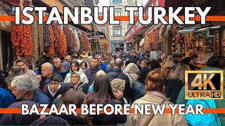 ISTANBUL TURKEY CITY CENTER EMINONU BAZAARSIRKECI 4K VIDEO ULTRA HD WALKING TOUR IN OLD CITY [upl. by Athalee]