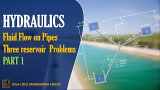 THREE RESERVOIR PROBLEM PART 1  HYDRAULICS  DE LA CRUZ TUTORIALS [upl. by Thanh576]