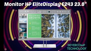 Monitor HP EliteDisplay E243  Unboxing  Devercomp Technology🖥 [upl. by Meluhs]