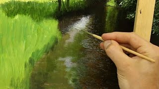 32 How To Paint A River  Oil Painting Tutorial [upl. by Annet]