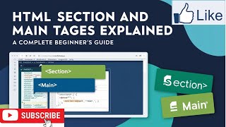 Basic of HTML main section [upl. by Nakhsa365]