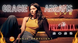 Gracie Abrams Sweat Soft Sound Live at FireAid LA  Music Spotlight [upl. by Olivette]