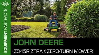 John Deere Z345R ZTrak ZeroTurn Mower [upl. by Serilda]