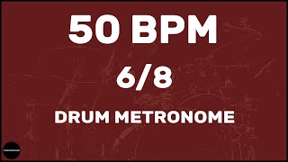 68  Drum Metronome Loop  50 BPM [upl. by Ahtenek439]