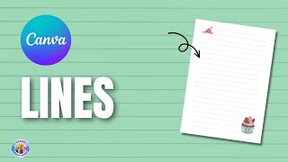 How to create LINES in Canva [upl. by Einobe]