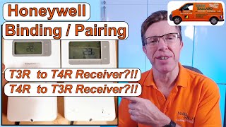 Honeywell Binding  Pairing the T3R Thermostat to the T4R Receiver amp Vice Versa [upl. by Renaxela504]