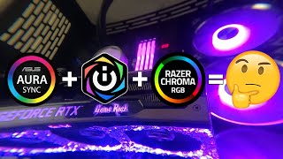 ASUS Aura with Corsair iCUE and Razer Chroma Working Together HOW TO Guide in English [upl. by Staci]