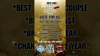 🚨 We Need YOU Help Us WIN at the Mete and I Awards – Every Vote Counts 🏆 [upl. by Riki133]