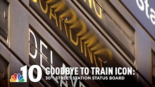 Saying Goodbye to Philadelphias 30th Street Stations Iconic Flip Board [upl. by Ittocs]