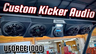 CFMOTO UFORCE 1000 Hoppe Kicker Custom Sound System Install amp Review [upl. by Pasadis]