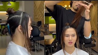 2023 Feather Layer Haircut Tutorial for Medium Length Hair  StepbyStep Guide  Desi Makhni TV [upl. by Dyun]