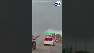 Tornado passes over highway in Fort Pierce Florida [upl. by Ahseena814]