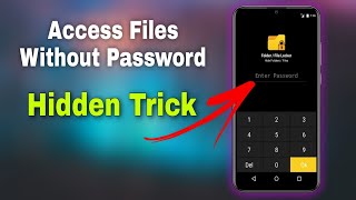 How to Access Files From Locked File Manager On Android Mobile Phone  Cool Android Feature [upl. by Ainivad317]