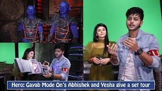 Abhishek Nigam and Yesha Rughani give a tour of Hero Gayab Mode On’s sets Exclusive [upl. by Bevus]