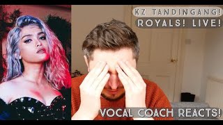 Vocal Coach Reacts KZ Tandingan Royals Live [upl. by Levitan10]