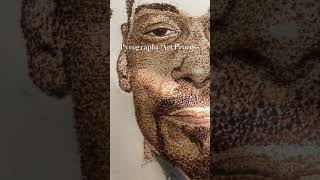 Pyrography Art Process rap hiphop snoopdogg portrait art woodburningart woodworking fyp [upl. by Lorrimer]